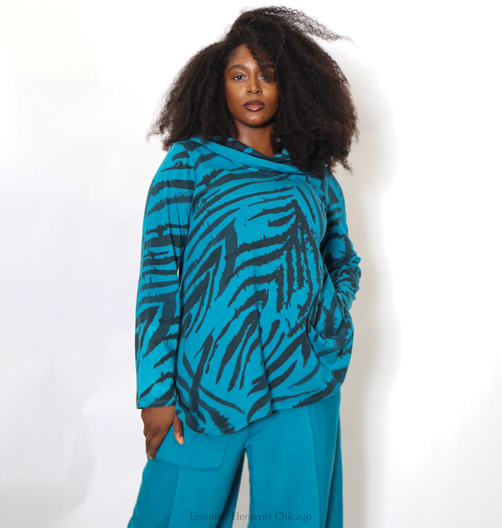 Cotton Lani Cowl Neck Top
