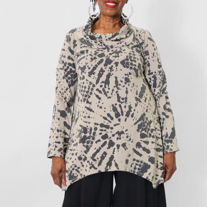 Cotton Lani Cowl Neck Tunic - Essential Elements Chicago
