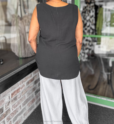 Cotton Lani Scoop Neck Tank, Plus - Essential Elements Chicago