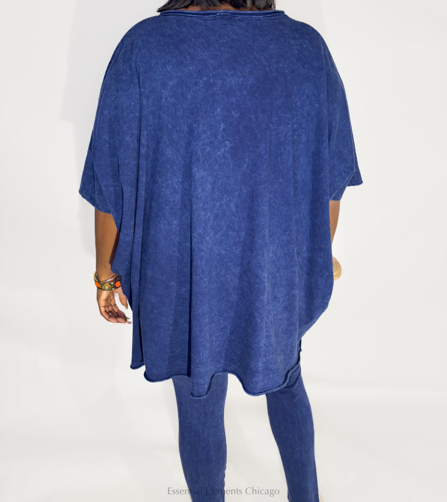 Cotton Lani V-Neck Boxy Top - Essential Elements Chicago