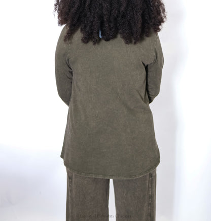 Cotton Lani Wrap Neck Tunic - Essential Elements Chicago