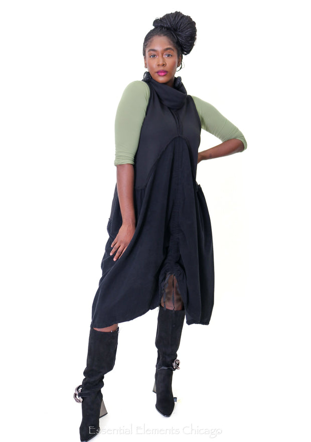 Cowl Cord Dress - Essential Elements Chicago