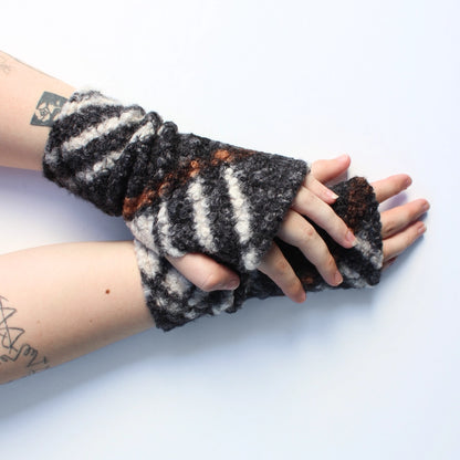 Dana Herbert Boucle Fingerless Gloves - Essential Elements Chicago