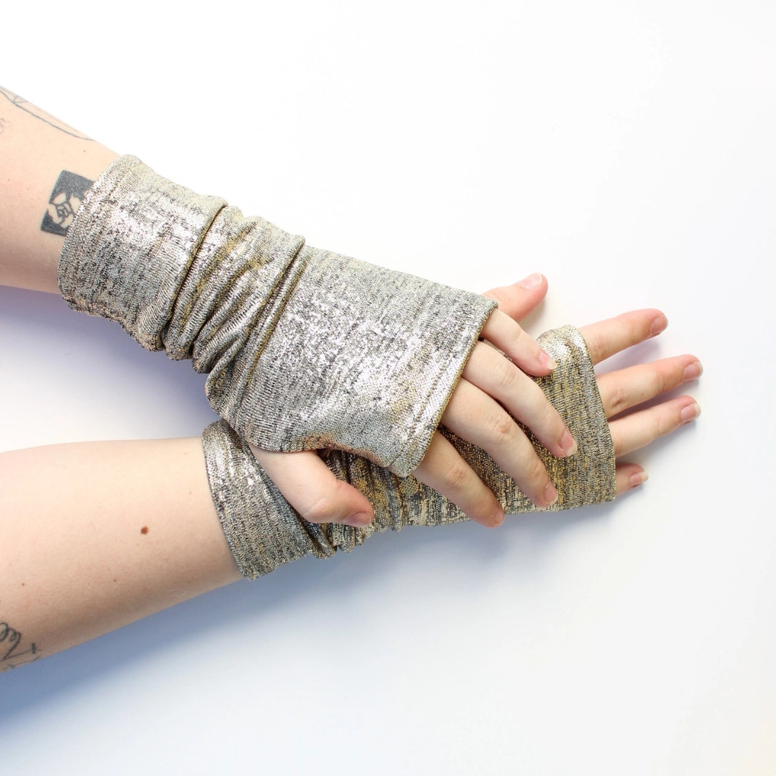 Dana Herbert Reflection Knit Fingerless Gloves - Essential Elements Chicago