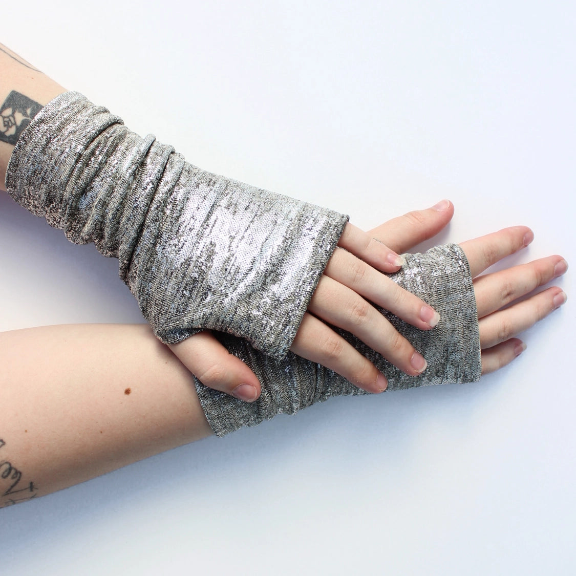 Dana Herbert Reflection Knit Fingerless Gloves - Essential Elements Chicago