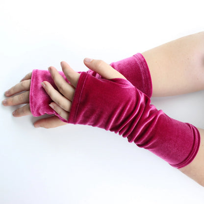 Dana Herbert Velvet Fingerless Gloves - Essential Elements Chicago