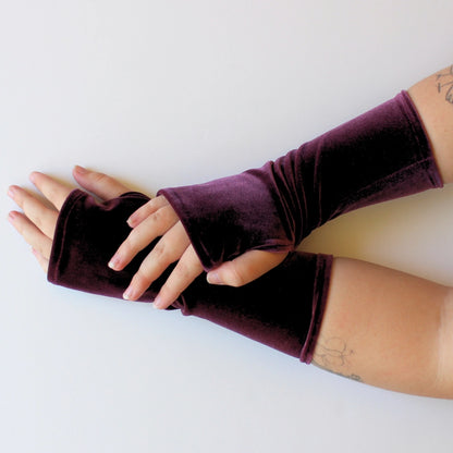 Dana Herbert Velvet Fingerless Gloves - Essential Elements Chicago