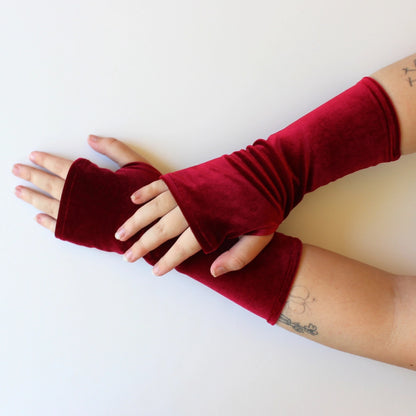 Dana Herbert Velvet Fingerless Gloves - Essential Elements Chicago