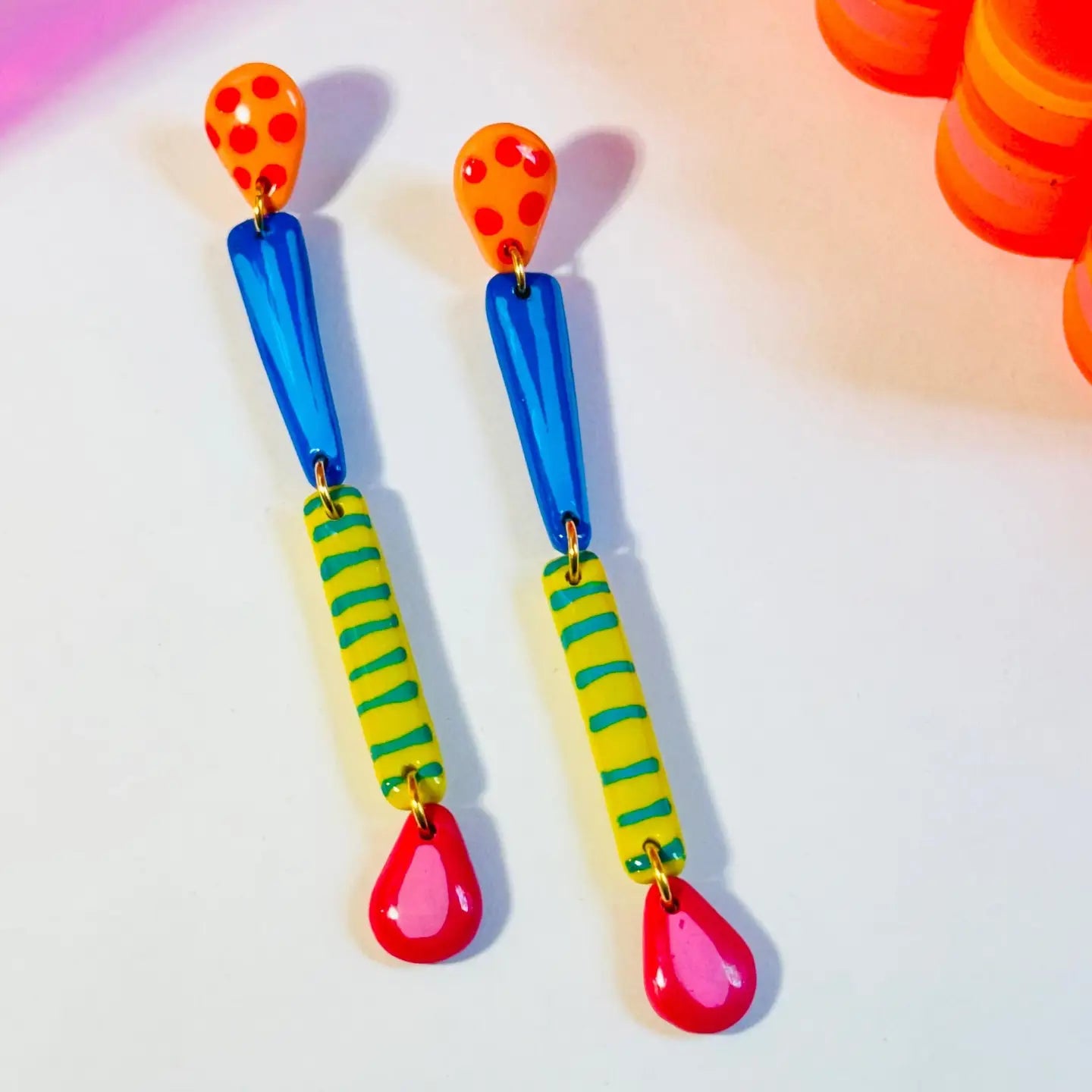 Delaney and Blu Cool Fun Drips Earrings - Essential Elements Chicago