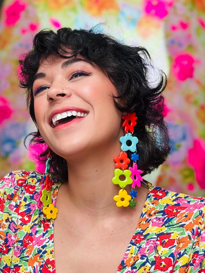 Delaney and Blu Floral Frenzy Earrings - Essential Elements Chicago