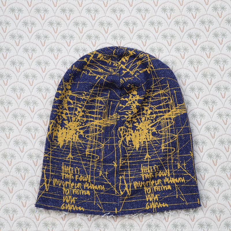 Denim Scribble Beanie - Essential Elements Chicago