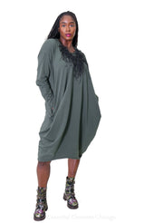 Draped Cotton Dress - Essential Elements Chicago