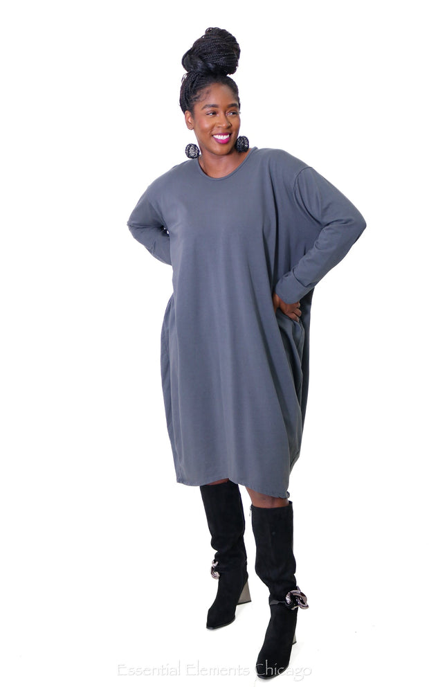 Draped Cotton Dress - Essential Elements Chicago