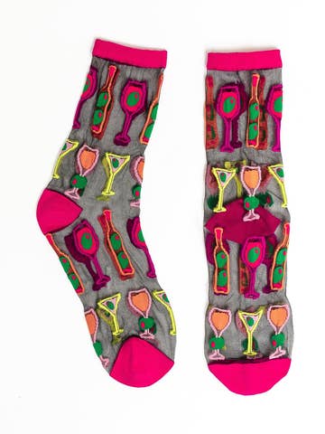 Sock Candy Cocktail Hour Socks - Essential Elements Chicago