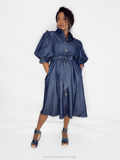 Easy Yes Denim Dress - Essential Elements Chicago
