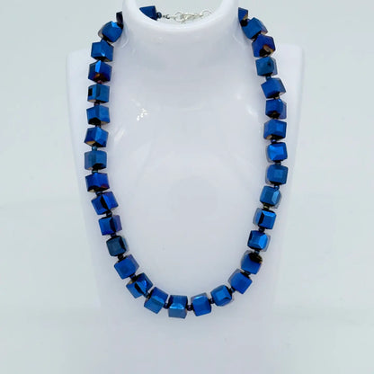 Jianhui Big Crystal Cube Necklace