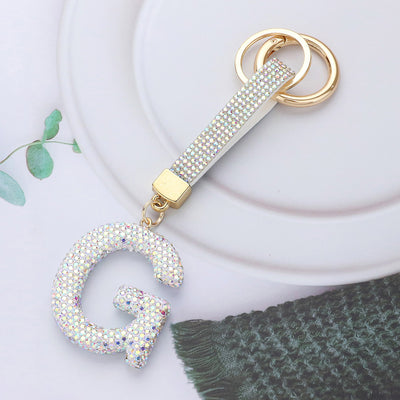 Elements Bling Initial Keychain (F-J) - Essential Elements Chicago