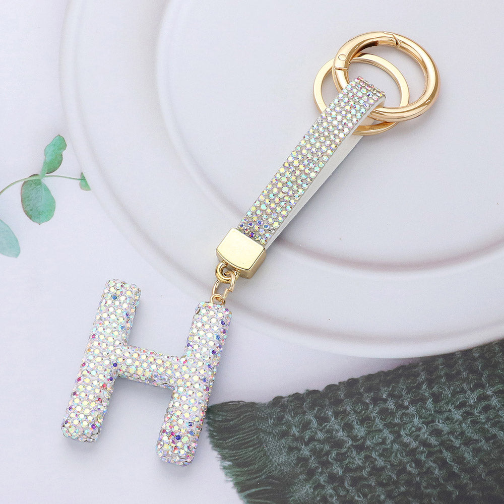 Elements Bling Initial Keychain (F-J) - Essential Elements Chicago