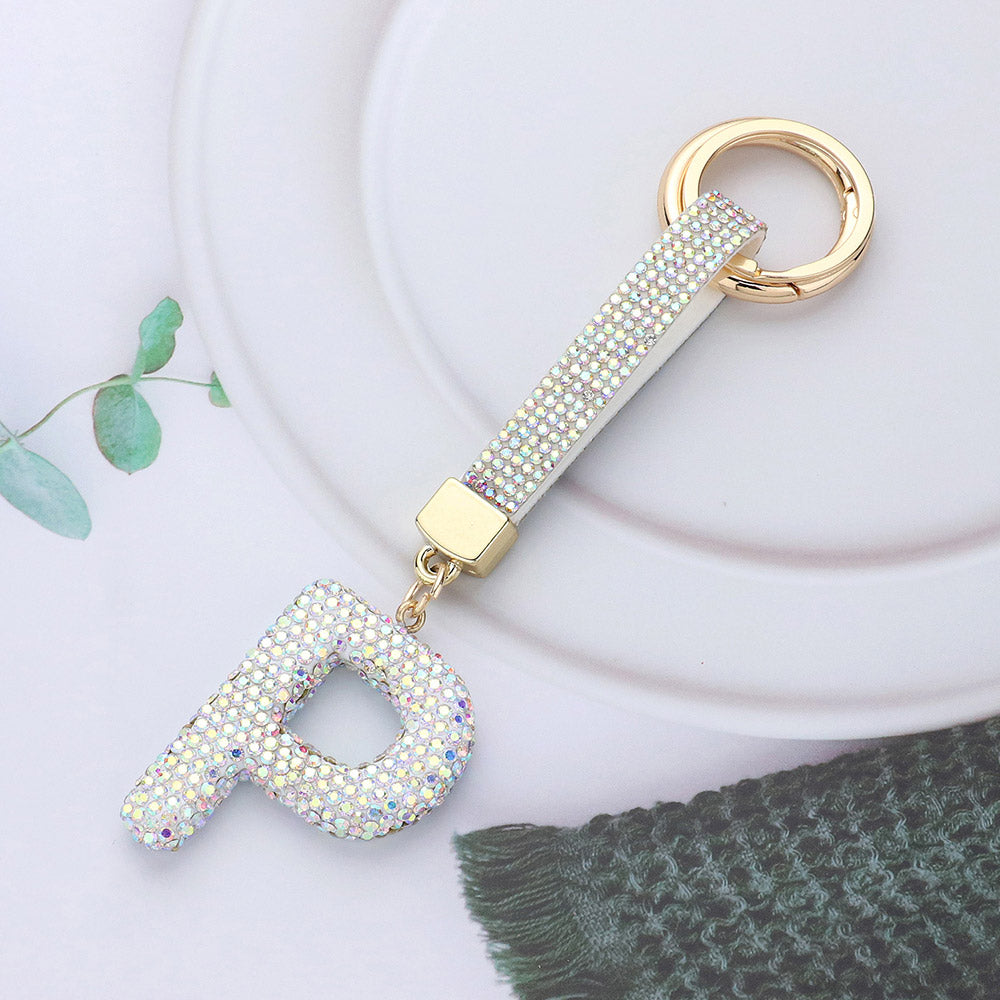 Elements Bling Initial Keychain (P-T) - Essential Elements Chicago
