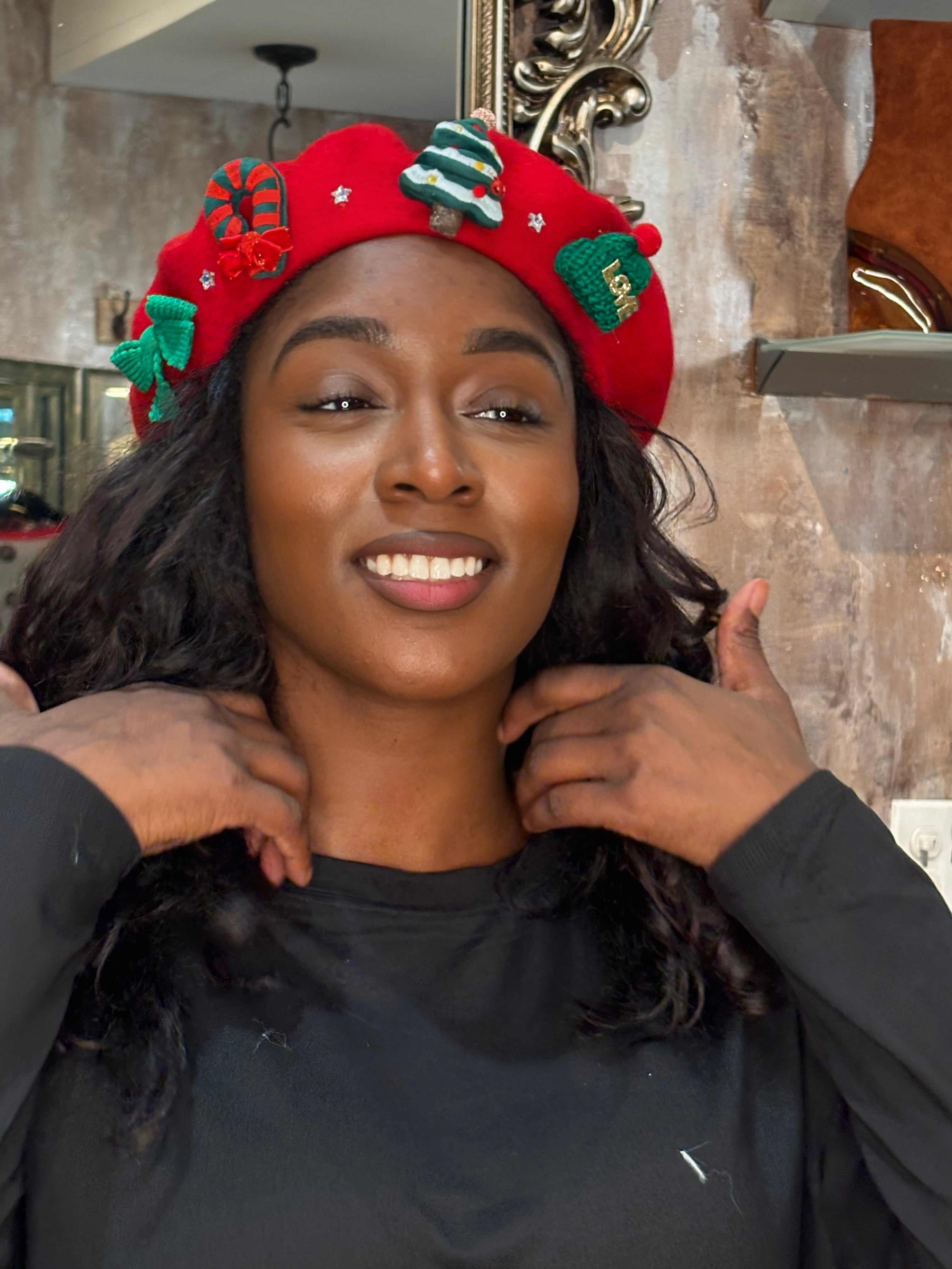 Elements Christmas Time Beret - Essential Elements Chicago