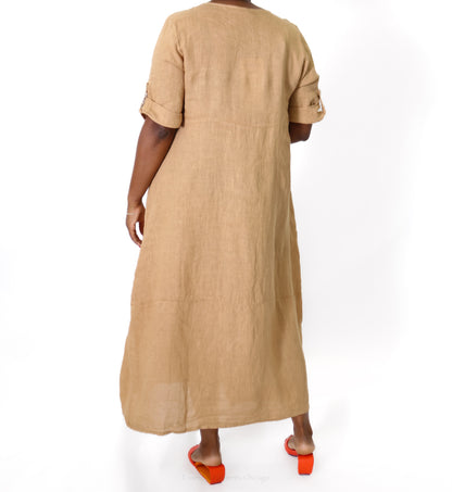 Elise Linen Dress - Essential Elements Chicago