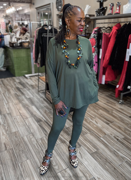 Essential Basics Crew Neck Legging Set - PLUS - Essential Elements Chicago