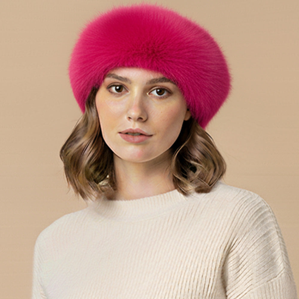 Faux Fur Beret - Essential Elements Chicago