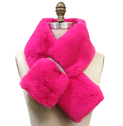 Faux Fur Scarf w/ Bling - Essential Elements Chicago