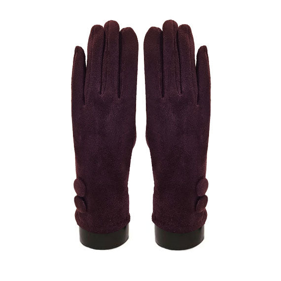 Faux Suede 2-Button Gloves - Essential Elements Chicago