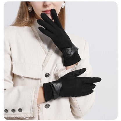Faux Suede Twist Gloves - Essential Elements Chicago
