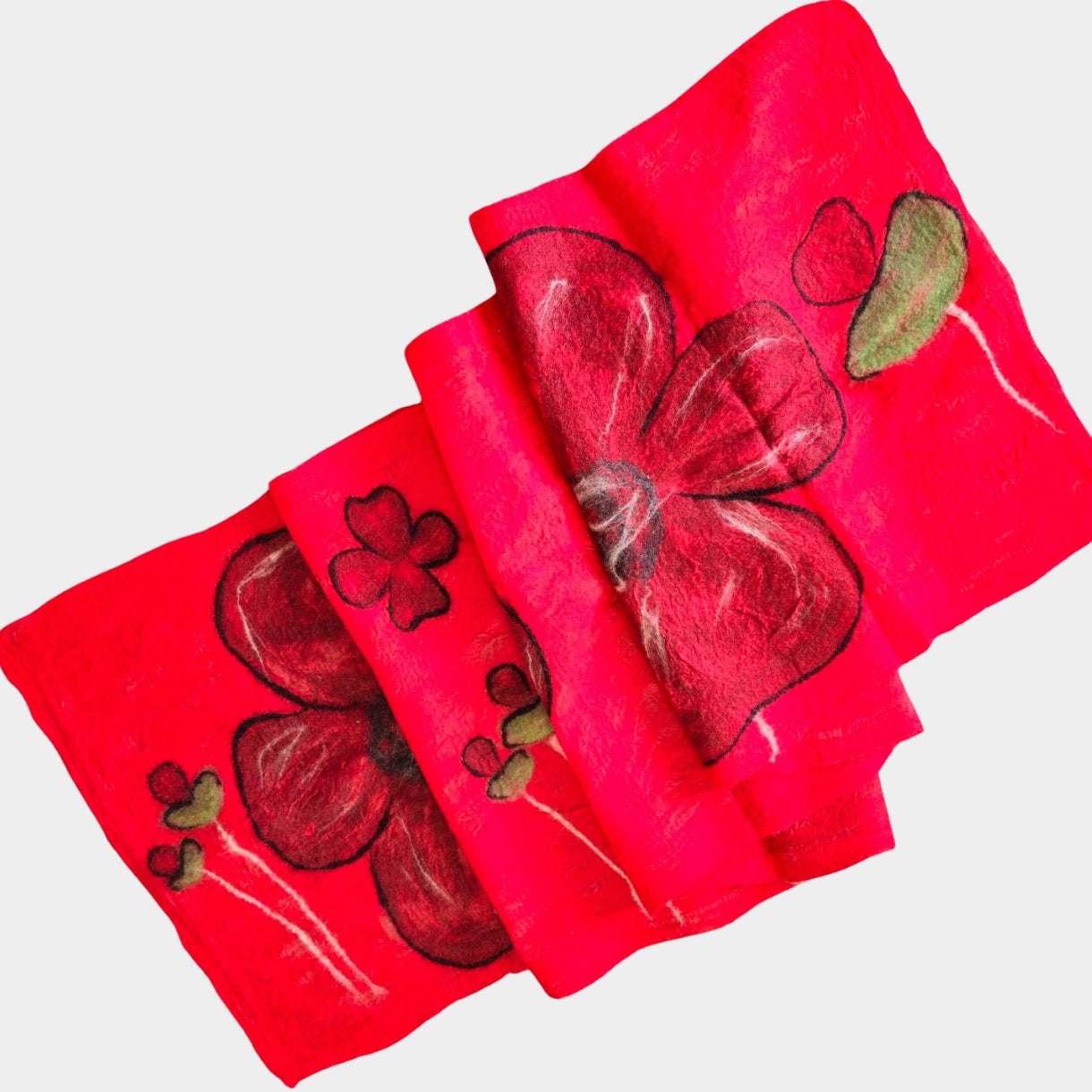 Feltiful Big & Small Flowers Scarf