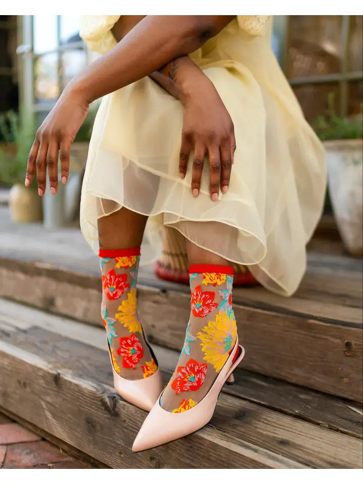 Sock Candy Flower Power Crew Sock