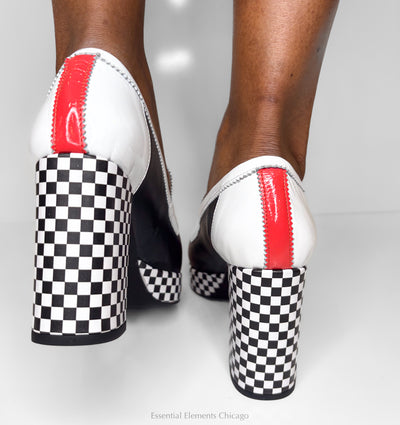 Fly London Checkerboard Heel - Essential Elements Chicago