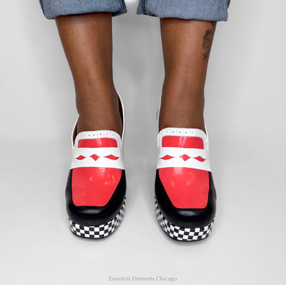 Fly London Checkerboard Heel - Essential Elements Chicago
