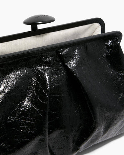 Aimee Full Circle XL Clutch – Black Crinkle