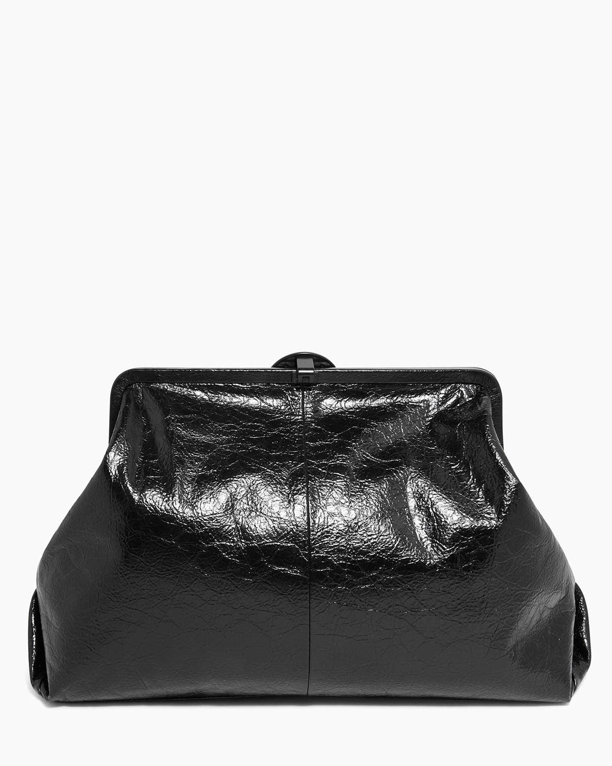 Aimee Full Circle XL Clutch – Black Crinkle