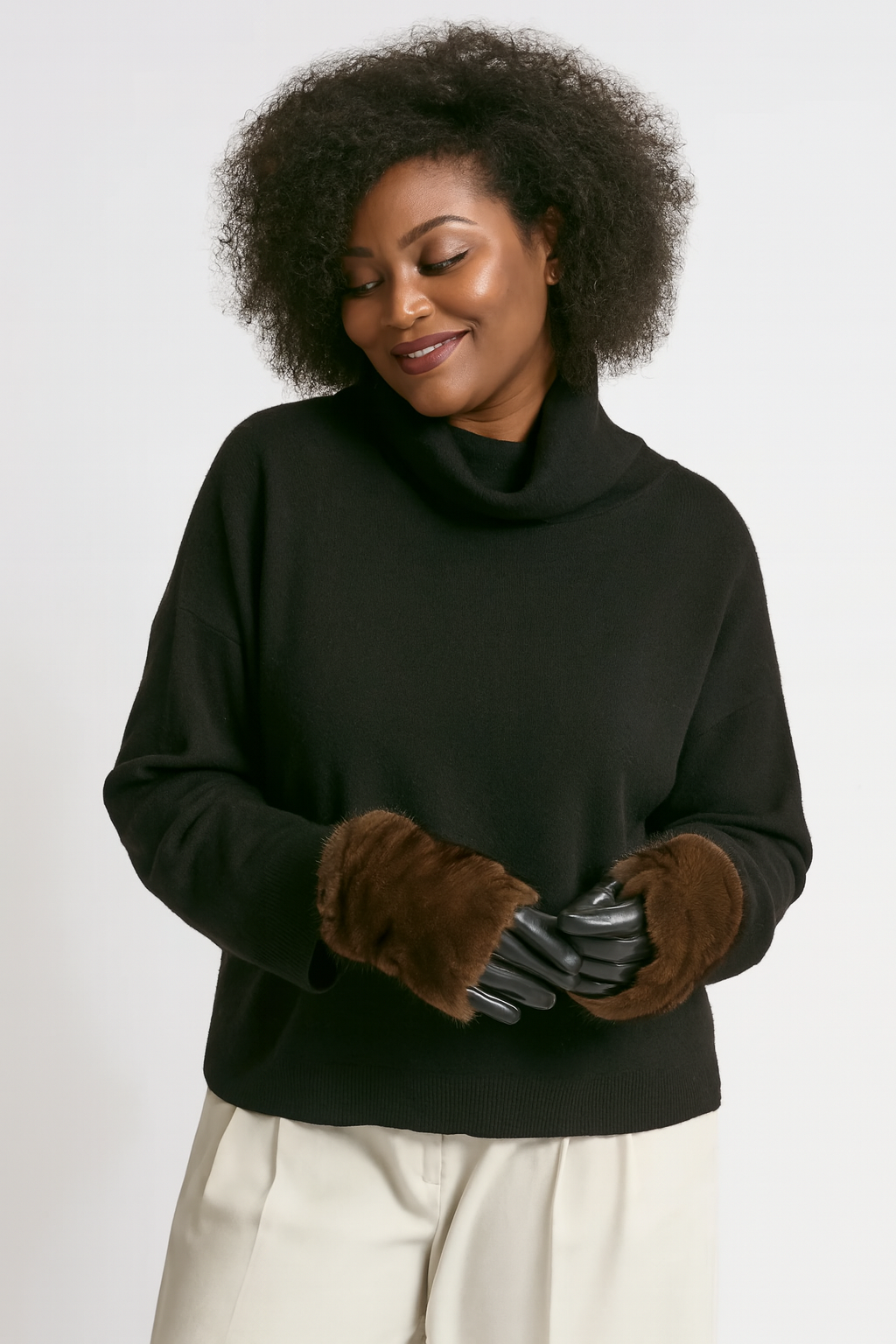 Fur Overlay Gloves - Essential Elements Chicago