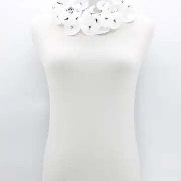 Jianhui Swirling Galaxy Necklace- White - Essential Elements Chicago