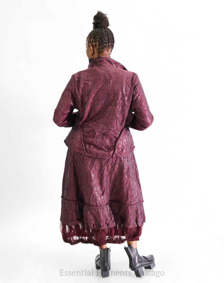 Gershon Bram Baber Skirt, Bordeaux - Essential Elements Chicago