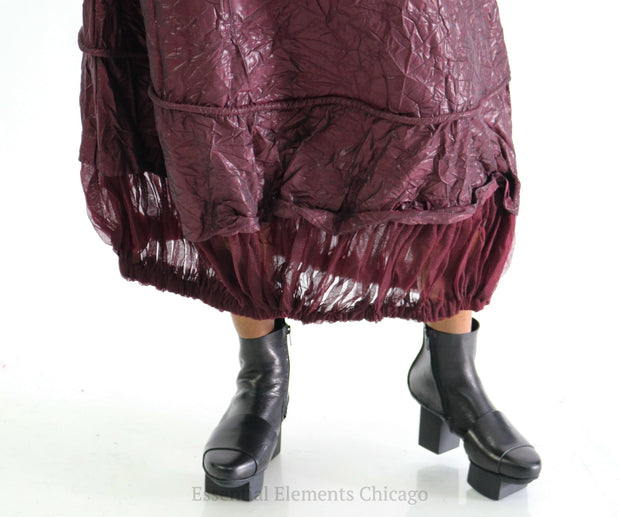 Gershon Bram Baber Skirt, Bordeaux - Essential Elements Chicago