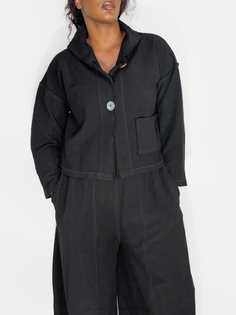 Gerties Funnel Jacket, Black - Essential Elements Chicago