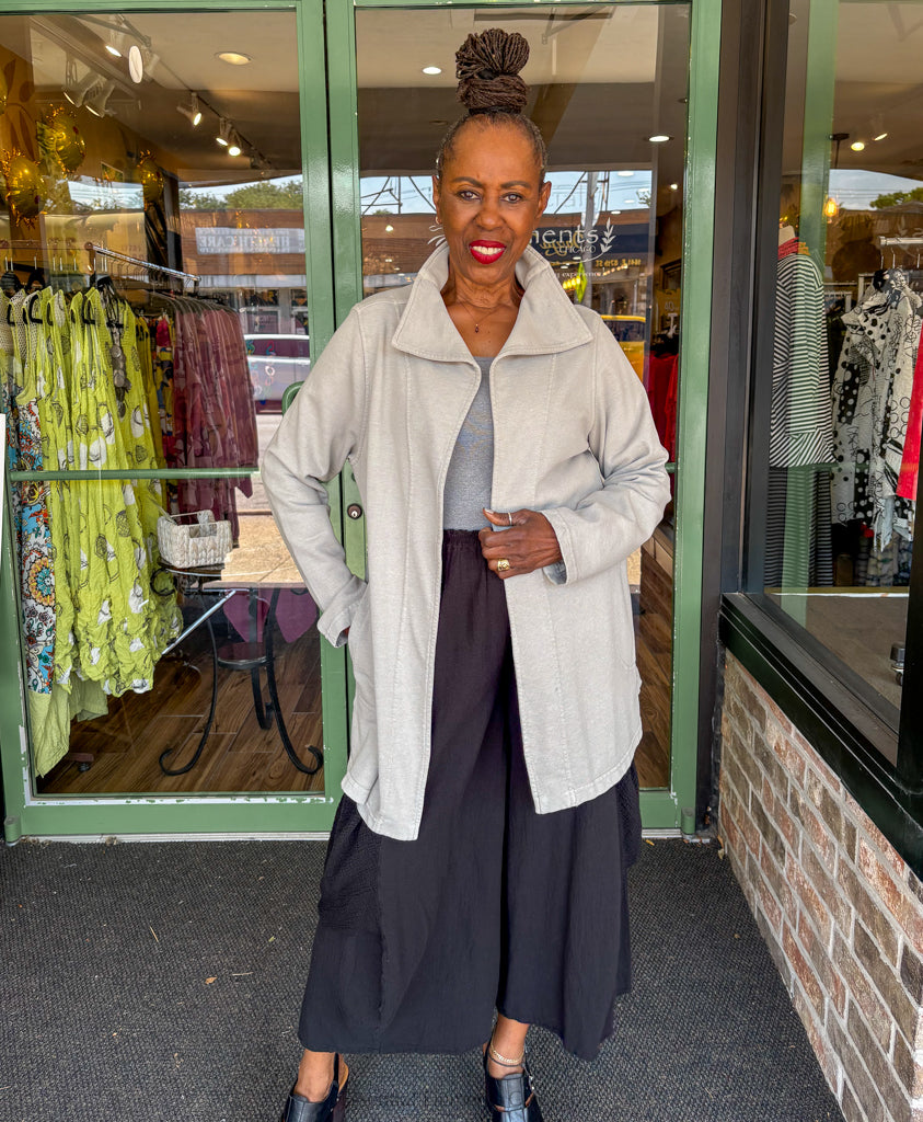 Gerties No Button Coat, Moonrock - Essential Elements Chicago