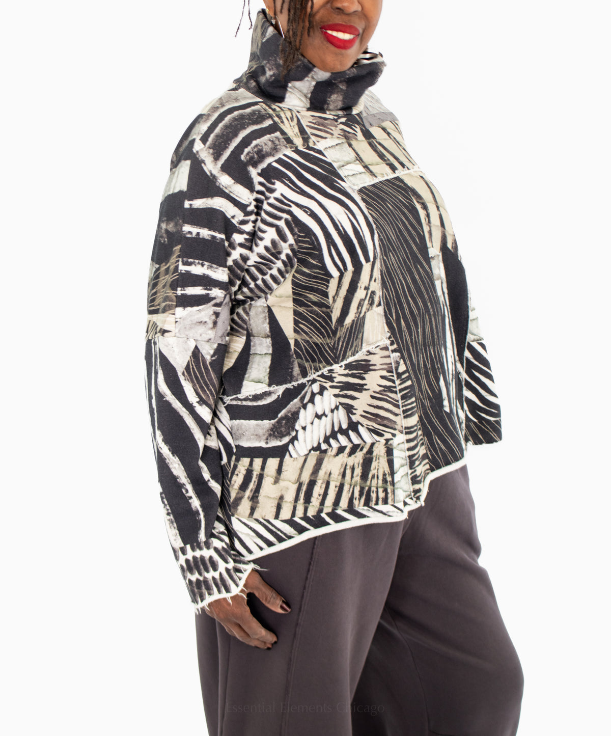 Grizas Boxy Top, Wild Ink - Essential Elements Chicago