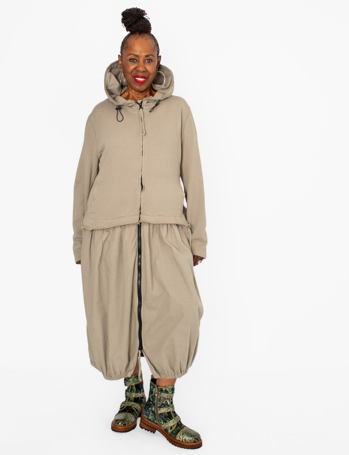 Grizas Hooded Jacket Dress - Essential Elements Chicago