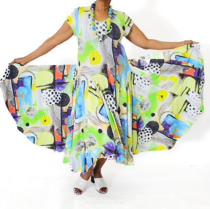 Grizas Multi Print Dress - Essential Elements Chicago
