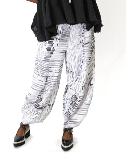 Grizas Printed Abstract Trousers - Essential Elements Chicago