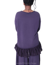 Grizas Ruffle Top, Violet - Essential Elements Chicago