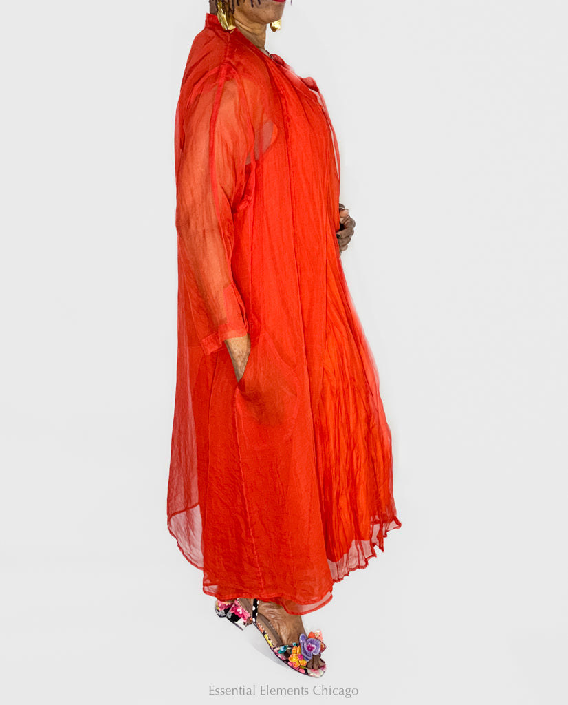 Grizas Silk Chiffon Jacket - Essential Elements Chicago
