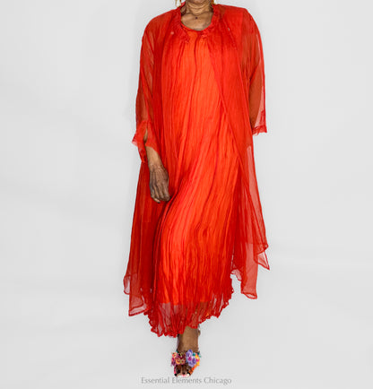 Grizas Silk Chiffon Jacket - Essential Elements Chicago