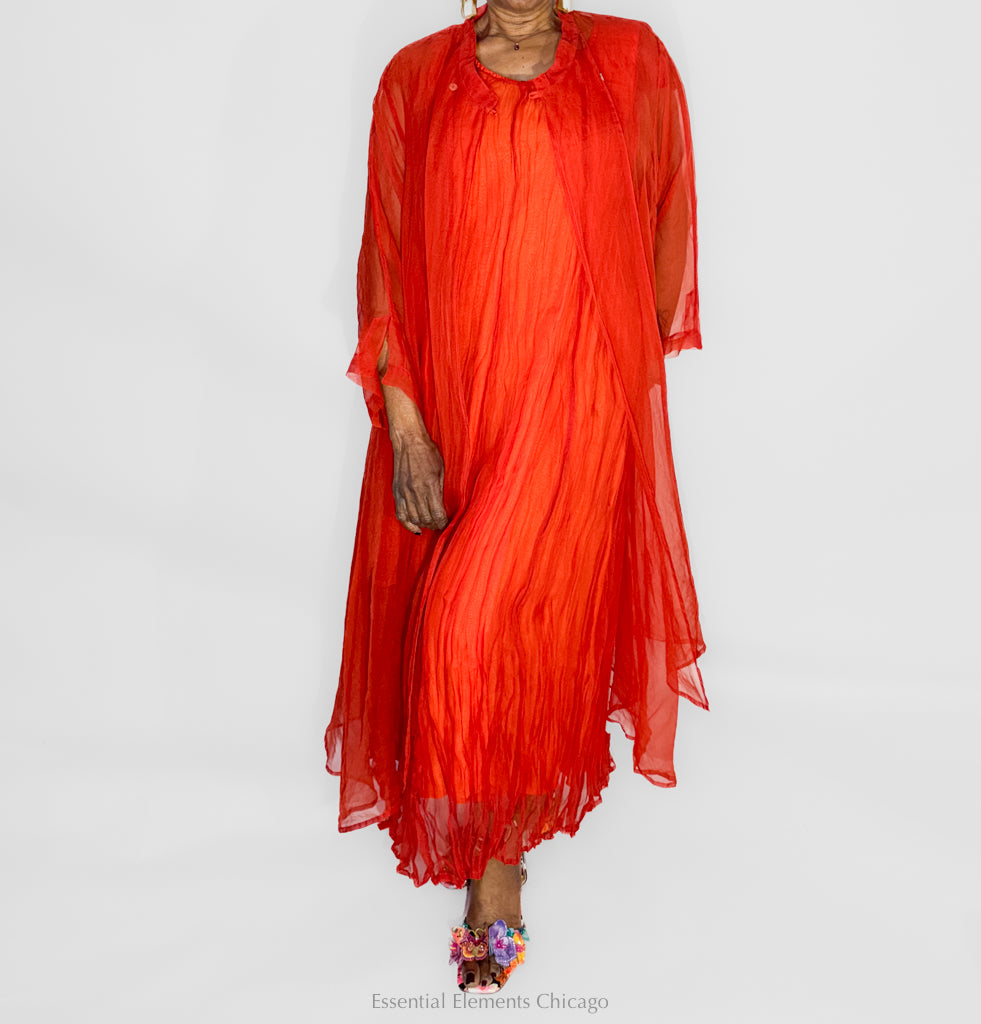 Grizas Silk Chiffon Jacket - Essential Elements Chicago